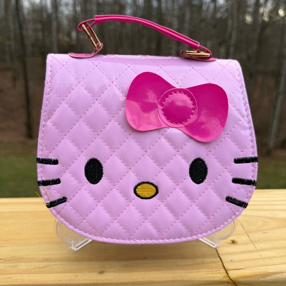 Hello Kitty Other - Hello Kitty NIB Light Pink Quilted Crossbody Bag with Bow